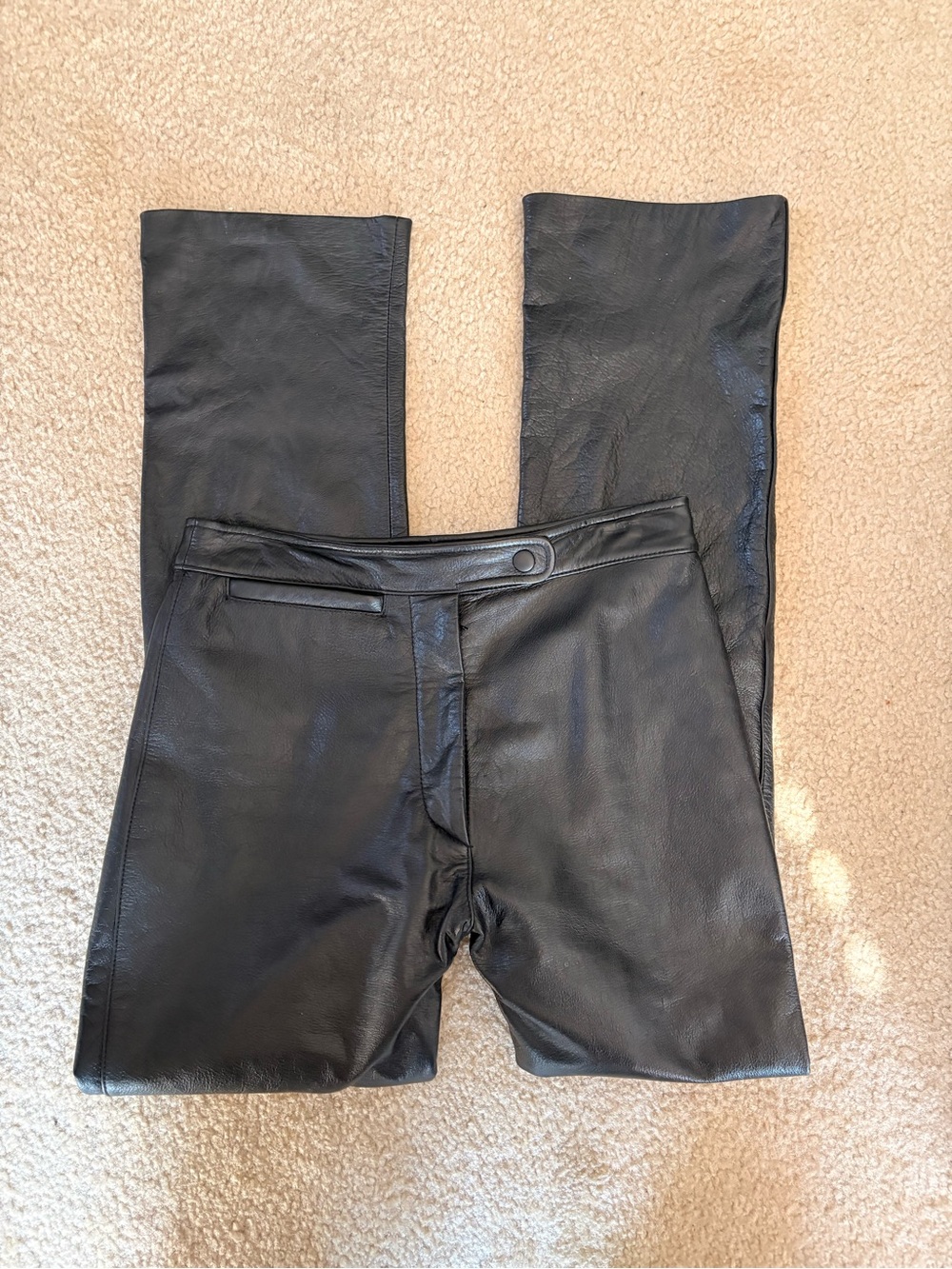 Vintage Y2K Maxima by Wilson’s Leather Black Leather Pants Size 6